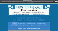 Desktop Screenshot of freischnauze-pension.de