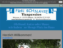 Tablet Screenshot of freischnauze-pension.de